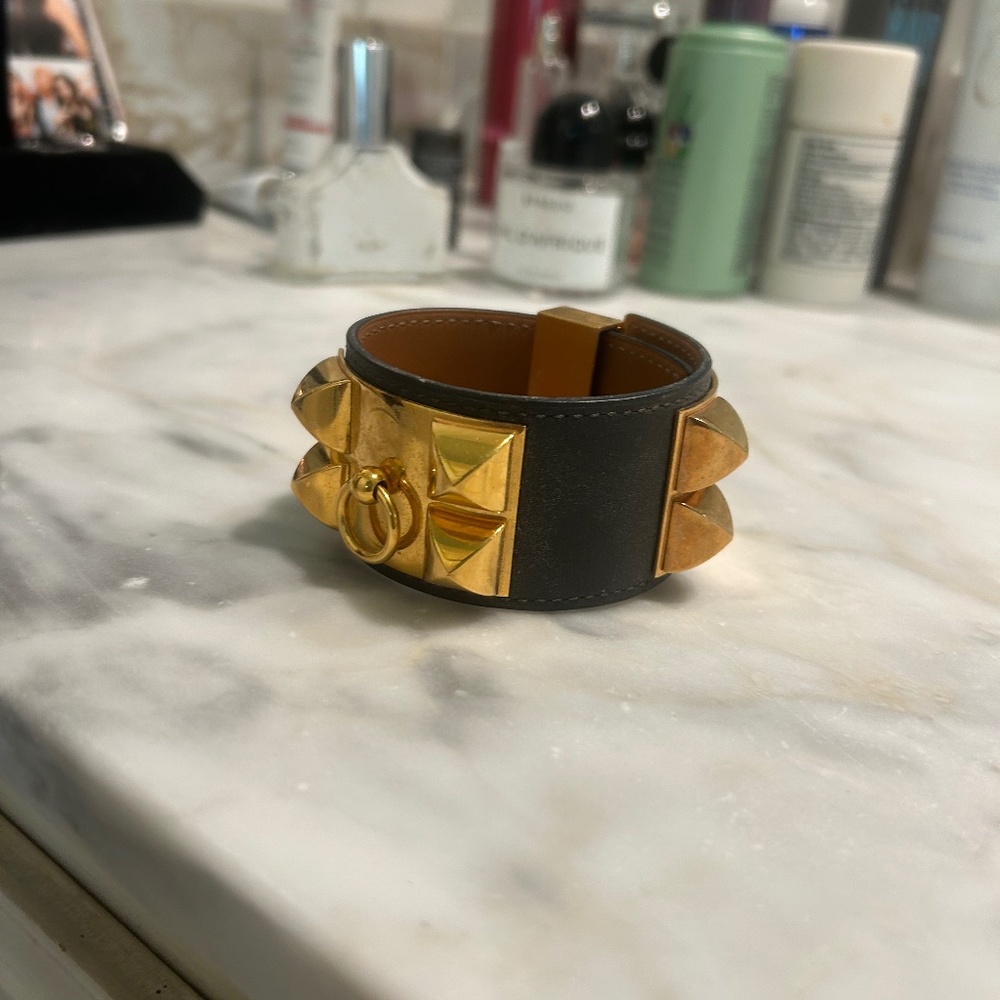 Hermes cuff leather